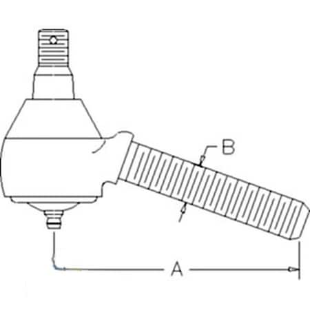 Aftermarket New Rear Drag Link End Made Fits Case-IH Tractor Models 300 330 340 + 363161R92